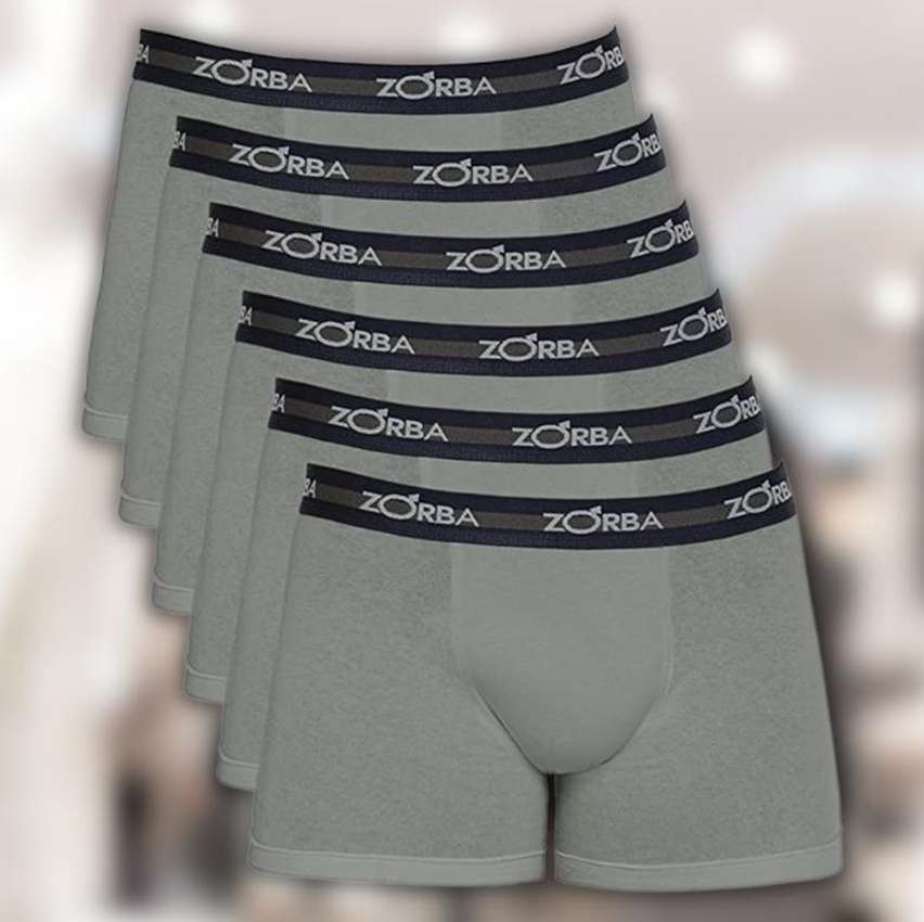 Kit com 6 Cuecas Zorba Boxer Max 702 na Amazon