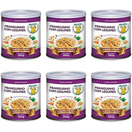 Kit com 6 Latas 280g Franguinho com Legumes na Amazon