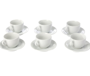 Kit com 6 Xícaras com Pires Voyage Coup – Porcelana Schmidt na Amazon