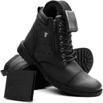 Kit com Bota Coturno Masculino + Cinto e Carteira na Amazon