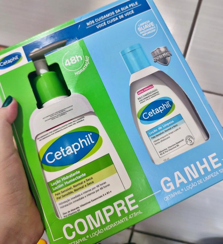 Kit Compre Ganhe Cetaphil Loção Hidra 473ml + Loção Limpeza 120ml na Amazon