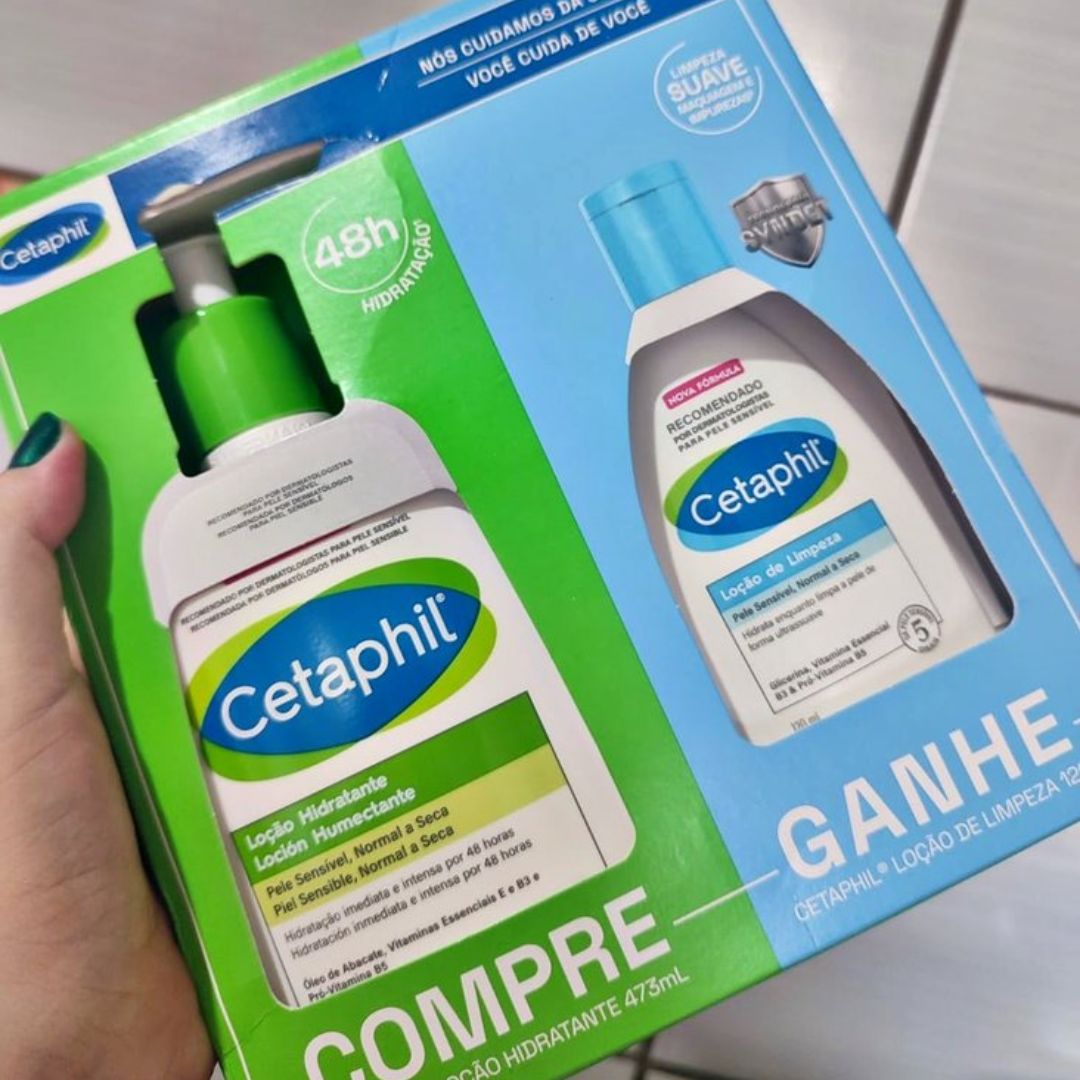 Kit Compre Ganhe Cetaphil Loção Hidra 473ml + Loção Limpeza 120ml na Amazon