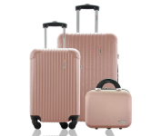 Kit Conjunto 2 Malas de Viagem Bordo 10kg e Média Despachada 23kg Rígida Rodas 360º na Amazon