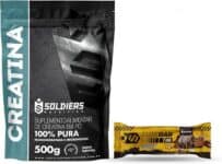 Kit: Creatina 500g + Barrinha Elitebar Pão de Mel 10g Soldiers Nutrition na Amazon