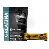Kit: Creatina 600g + Barrinha Elitebar Pão De Mel 10g Soldiers Nutrition na Amazon