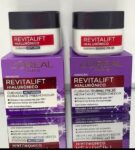 Kit Creme Facial Anti-idade L’Oréal Paris Revitalift Hialurônico Noturno + Diurno FPS 20, 49g na Amazon