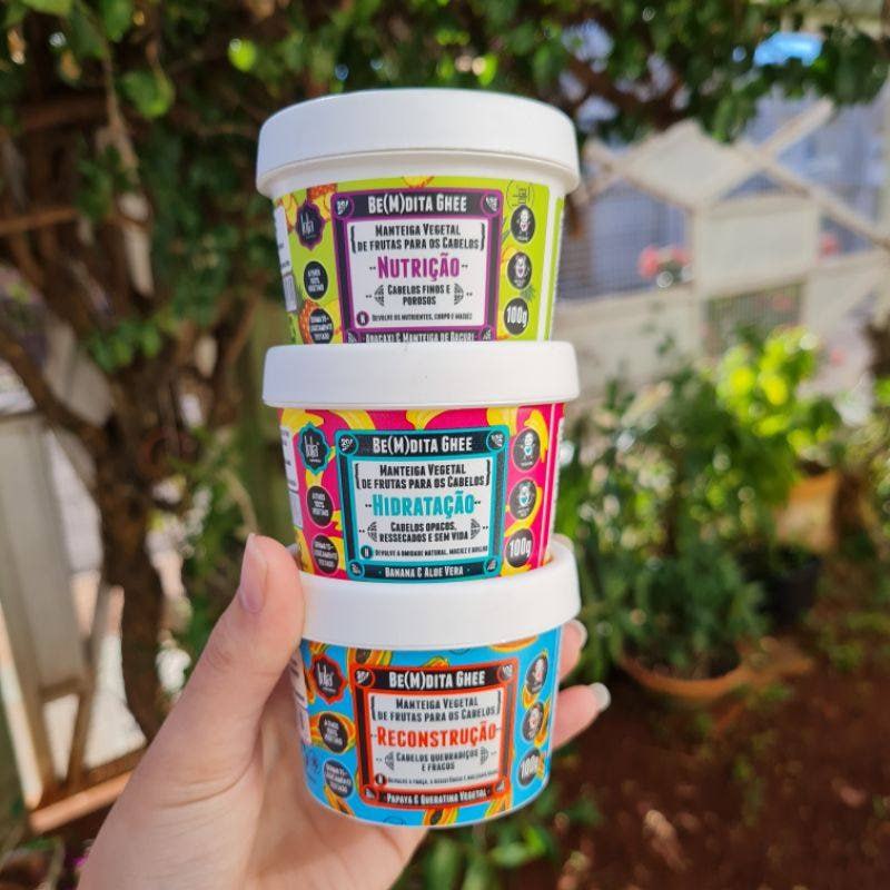 Kit Cronograma Capilar Be(m) dita Ghee 3 Produtos, Lola Cosmetics na Amazon