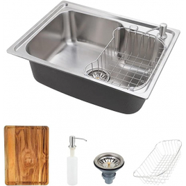 Kit Cuba para Cozinha com Acessórios e Tábua de Corte Gourmet Aço Inox Matis - Pingoo.Casa na Amazon