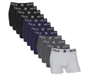 Kit Cueca Boxer Polo Wear 12 Peças Lisa na Amazon