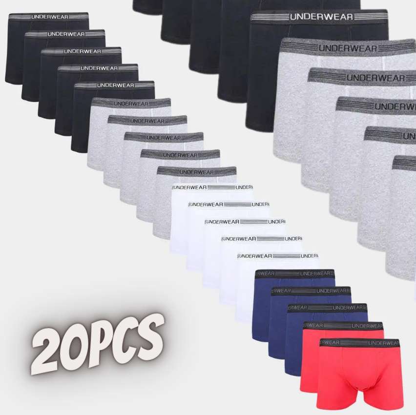 Kit Cueca Boxer Underwear 20 Peças na Magazine Luiza