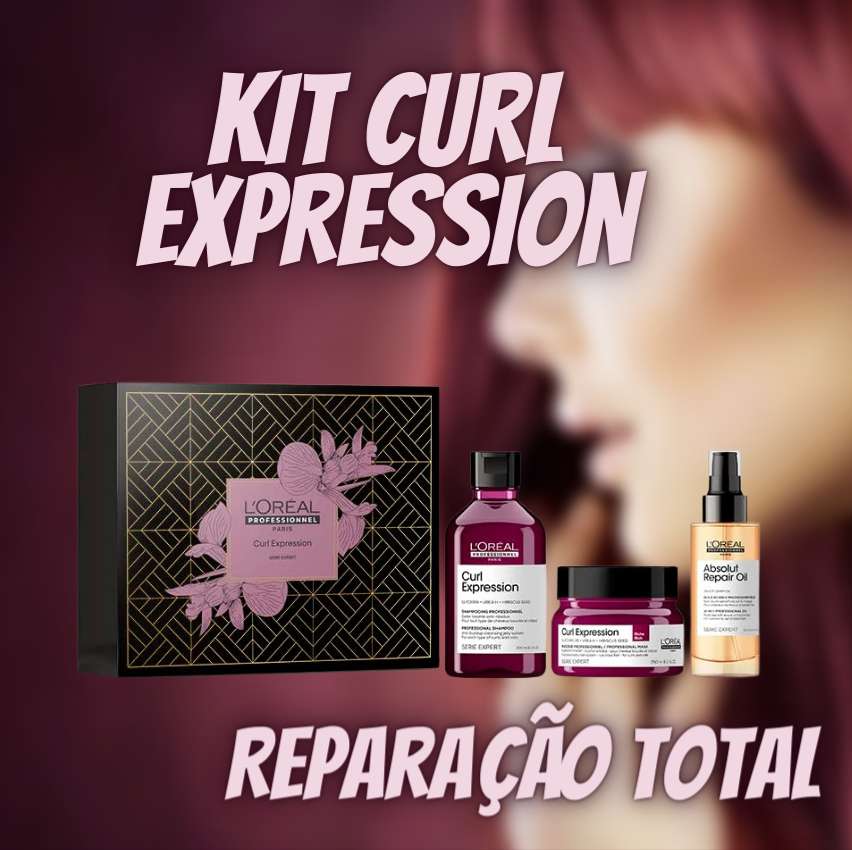 Kit Curl Expression- Shampoo 300ml + Máscara de tratamento Rich 250g + Absolut Repair Óleo 10 em 1-90ml | L’Oréal Professionnel na Amazon