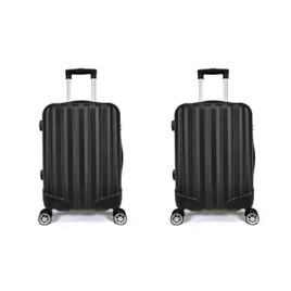 Kit De 2 Malas De Bordo Com Rodinhas Giro 360º Em Material Abs Com Cadeado Prizi - Xh-A122 na Casas Bahia