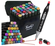 Kit de 36 Canetas para Desenho Profissional Escolar Infantil com Estojo Organizador na Amazon