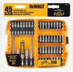 Kit de chaves de fenda DEWALT DW2166, com estojo, cinza/prata, 45 peças na Amazon