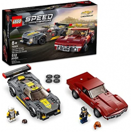 Kit de Construção LEGO Speed Champions Chevrolet Corvette C8.R Race Car e 1969 Chevrolet Corvette 76903 (512 peças) na Amazon
