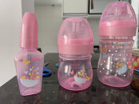 Kit de Mamadeira Primeiros Passos 50/150/240ml Rosa – Lillo na Amazon