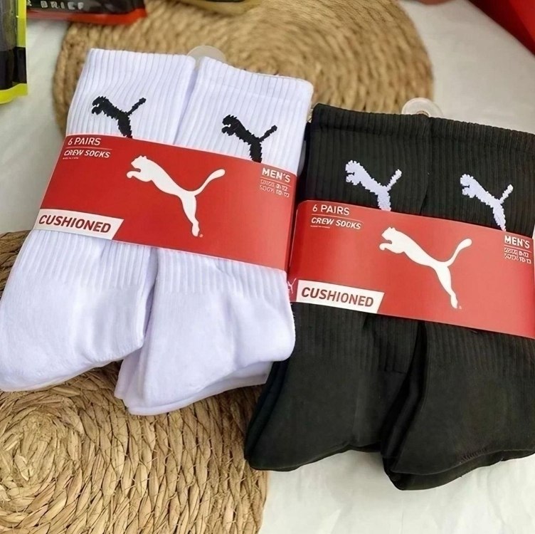 Kit de Meias Cano Médio Puma Esportiva com 3 Pares – 39 a 43 – Adulto na Centauro