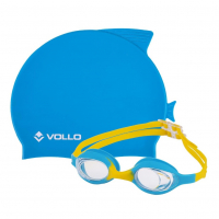 Kit De Nataçao Infantil Óculos Giant Dolphin E Touca De Silicone Vollo na Amazon
