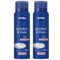 Kit Desodorante Aerossol NIVEA Protect & Care 150ML - 2 Unidades, Nivea, Pacote De 2 na Amazon