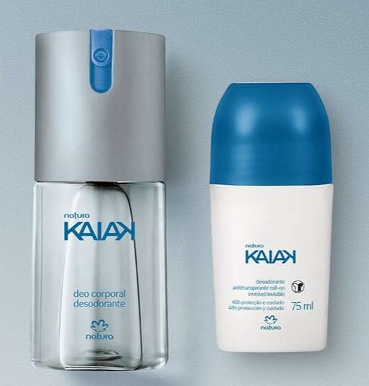 Kit Desodorante Corporal e Desodorante Antitranspirante Roll-On Kaiak Masculino na Natura