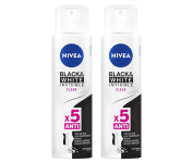 Kit Desodorante NIVEA Aerossol Black & White Clear 150ml – 2 Unidades na Amazon