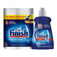 Kit Detergente Em Pó Para Lava-Louças Finish - 1kg + Secante Para Lava-louças 250ml na Magazine Luiza