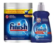 Kit Detergente em Pó para Lava-Louças Finish – 1kg + Secante para Lava-louças 250ml na Magazine Luiza
