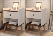 Kit Duas Mesas De Cabeceira Retrô Pés Palito Em Madeira Maciça – Pix – DULLAR MÓVEIS na Magazine Luiza