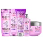Kit Elséve Hidra Hialurônico – Shampoo + Condicionador + Creme de Pentear + Máscara + Creme Noturno – Elseve na Magazine Luiza