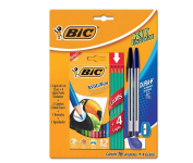 Kit Escolar, BIC, Lápis de Cor Sextavado + 4 Lápis Preto Evolution + 2 Canetas Cristal Dura + 1 Borracha + 1 Apontador na Amazon