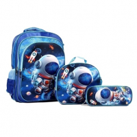 Kit Escolar Infantil Bolsa Lancheira Estojo Estampas 3D Menina E Menino Com Luzes na Shopee