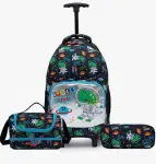 Kit Escolar Mochila De Rodinha Infantil Dino + Lancheira Térmica+ Estojo Menino na Amazon