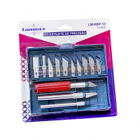 Kit Estilete Bisturi De Precisão 16 Peças Tipo Bisturi Com Estojo Magnético Artesanato na Amazon