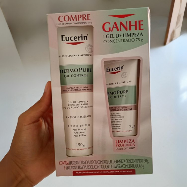 Kit Eucerin Gel de Limpeza Facial Concentrado 150ml + Gel de Limpeza Facial Concentrado 75ml na Amazon