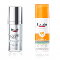 Kit Eucerin Sérum Facial Anti-Idade Epigenetic 30ml + Eucerin Protetor Solar Facial Oil Control FPS 60 na Amazon