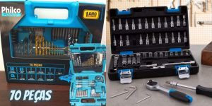 Kit Ferramentas Philco 70 Peças ou Jogo de Soquetes na Magazine Luiza