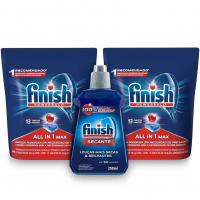 Kit Finish 2 Detergente Power Ball 13 Tabs + Secante Lava Louça 250mL na Amazon