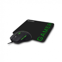 Kit Gamer Multi - Mouse + Mousepad Speed, Pequeno, Verde - MO273 na KaBuM!