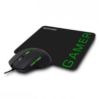 Kit Gamer Multi - Mouse + Mousepad Speed, Pequeno, Verde - MO273 na KaBuM!