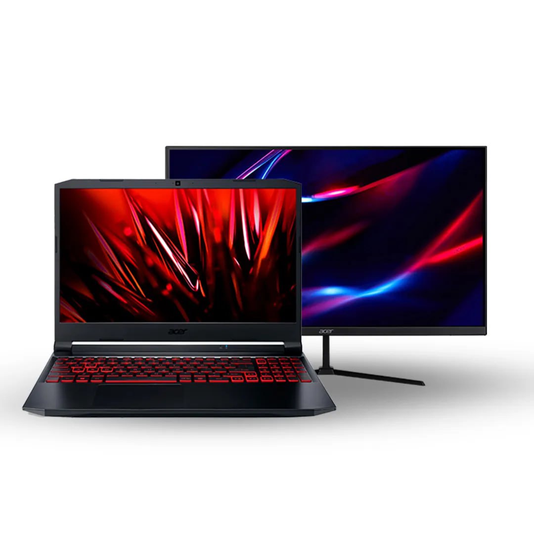 Kit Gamer Notebook Acer Nitro 5 AN517-54-59KR i5 512GBSSD GTX1650 + Monitor Nitro 23.8” QG240Y S3 na Acer