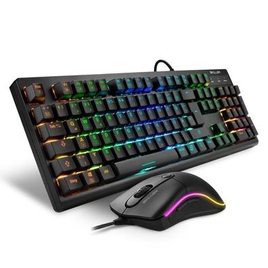 Kit Gamer Sharkoon RGB Teclado Shark Skiller Switch Blue ABNT2 + Mouse SGM2 6400 DPI - SGB30-BLUE na KaBuM!