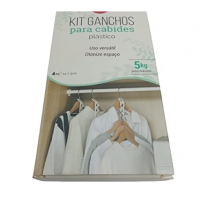 KIT GANCHOS CABIDES PLASTICO 4 PC 14 Cm X 3 Cm na Amazon