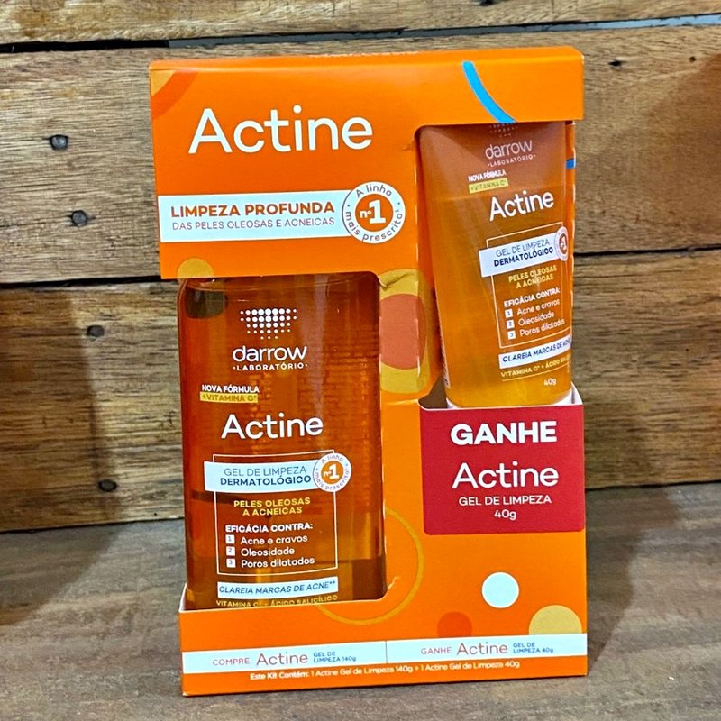 Kit Gel de Limpeza Facial Darrow Actine Oil Control 140g + 40g na Amazon