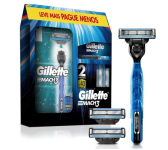 Kit Gillette Mach3 Aparelho de Barbear 1 Ud + Cargas 3 Uds na Amazon