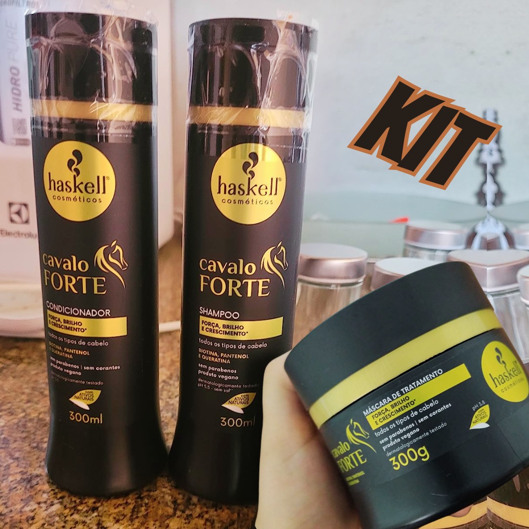 Kit Haskell Cavalo Forte Trio (3 Produtos) na Amazon