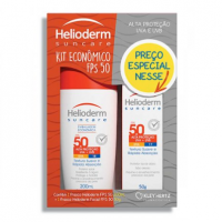 Kit Helioderm Suncare Protetor Solar Corporal Fps50 Com 200ml + Protetor Facial Fps50 Com 50g na Droga Raia