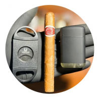 Kit Iniciante Com Charuto Cubano, Cortador E Maçarico (+18) na A Casa do Charuto