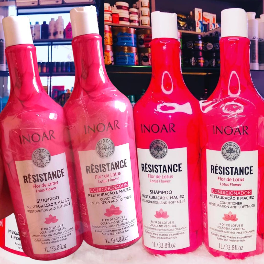 Kit Inoar Résistance Flor de Lótus Salon Duo Shampoo e Condicionador, Inoar na Amazon