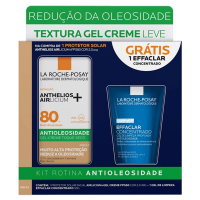 Kit La Roche-Posay Protetor Solar Facial FPS 80 Anthelios Arlicium Cor 2.0 40g + Gel Limpeza Effaclar Concentrado 50g na Drogaria São Paulo