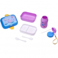 Kit Lanche Fundo Do Mar Garrafa Plástica 500ml + Marmita 700ml - Caixa C/ 1 Kit Leoeleo na Amazon